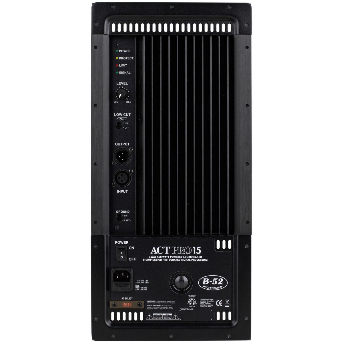 ACTPRO15 Amp 500 Watt BiAmp Plate Amplifier for 15" 2Way Active